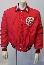 1979 Canada Mens National Ice Hockey Team Vintage Button Up Jacket Shain Sz 46