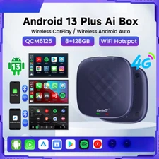 CarPlay Ai Boxes Qualcomm 6125 8-Core CPU Android 13.0 Wireless CarPlay Android