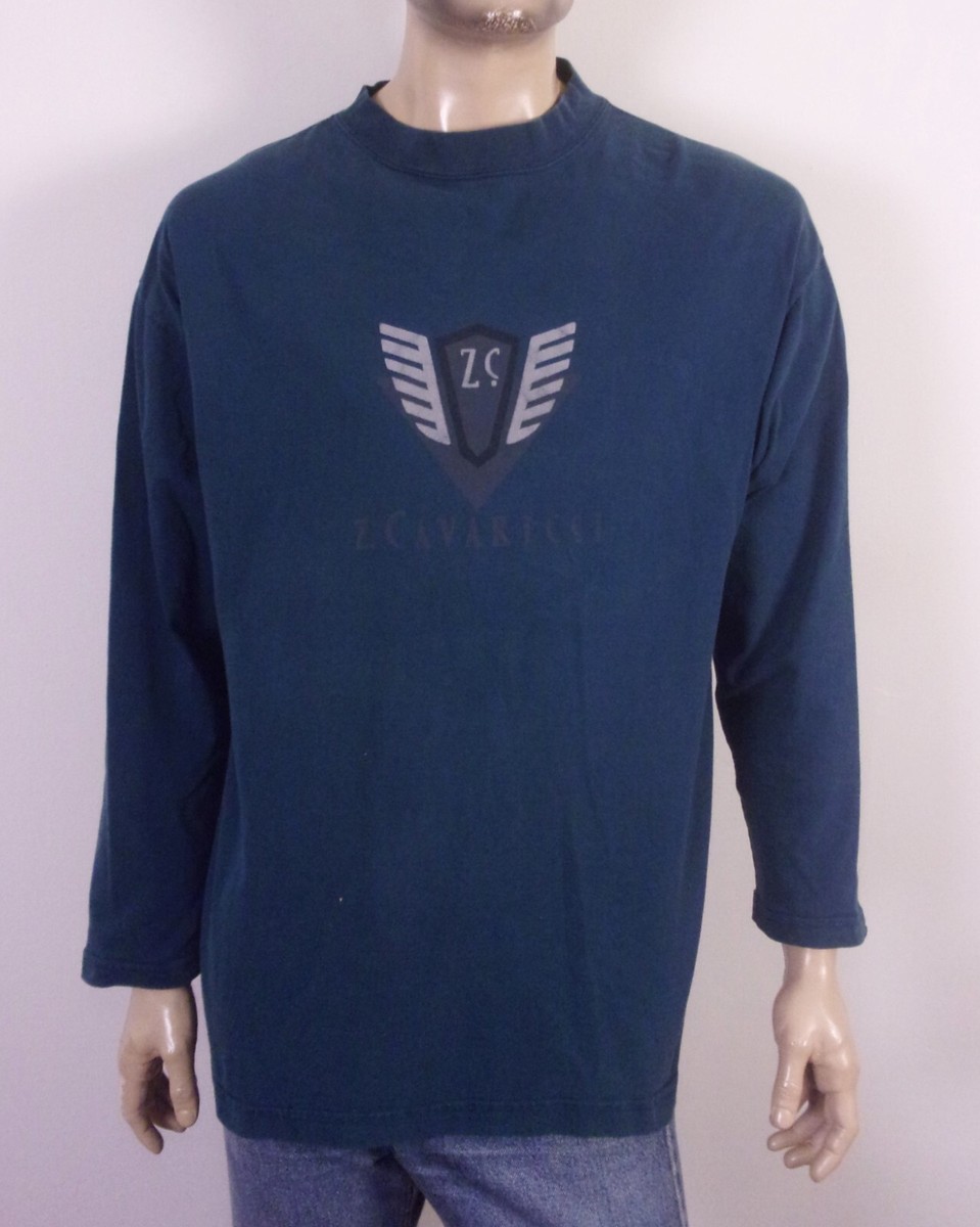 vintage 80s 90s Z. Cavaricci Jeans LS T-Shirt Shirt ZC Spell