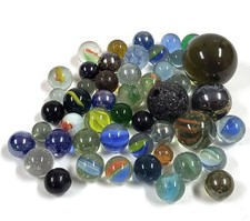 Collezione Di Biglie In Vetro Occhio Di Gatto Miste – 300g