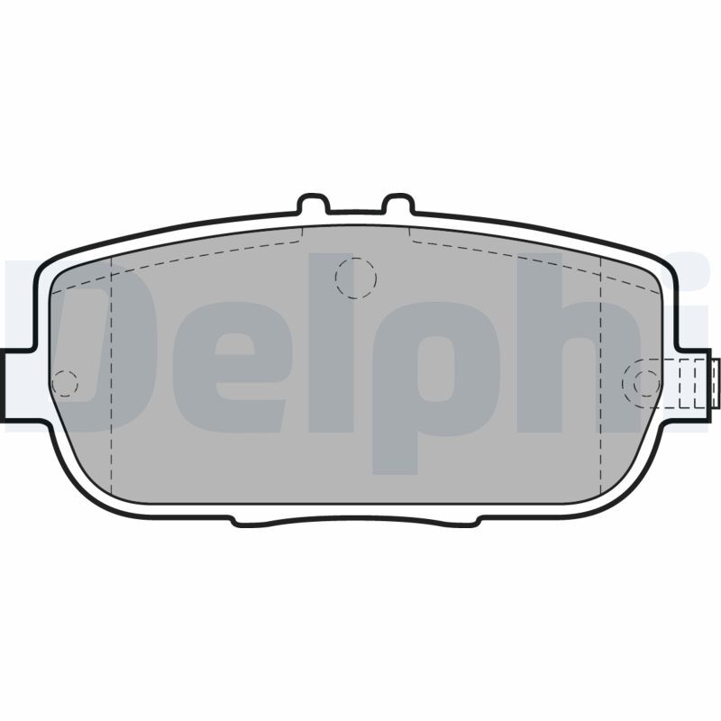 Plaquettes DELPHI LP2027 anti-sifflement pour système de frein à disque MAZDA MX-5 RF