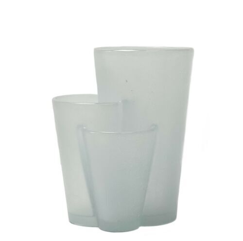 Vintage Daum France Small Crystal vase made in France. Etched Daum