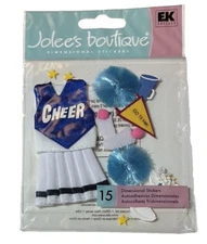 Cheerleader Uniform Blue/White Jolee's Boutique Dimensional Scrapbook Stickers