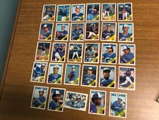 1988 TOPPS MLB BASEBALL TORONTO BLUE JAYS TEAM SET OF 29 DIFFERENT CARDS NICE