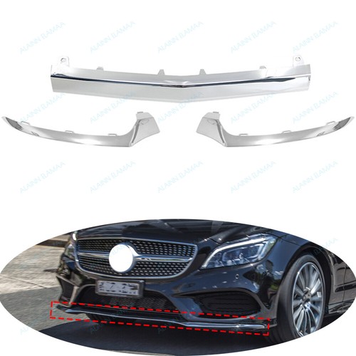 Front Bumper Cover Chrome Bezel Trim Fit For MB MercedesBenz W218 CLS 20152018 eBay