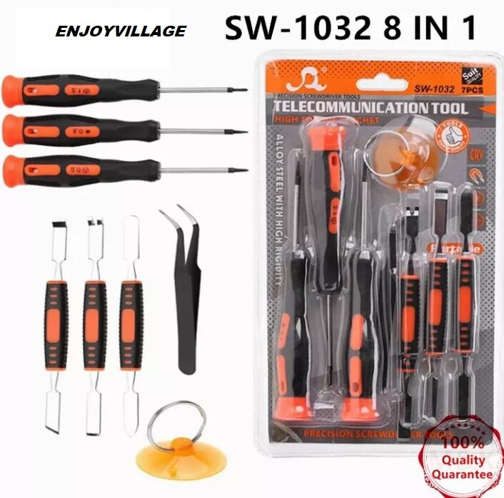 Set di cacciaviti 8 PEZZI SMONTAGGIO per riparazione del telefono SMARTPHONE