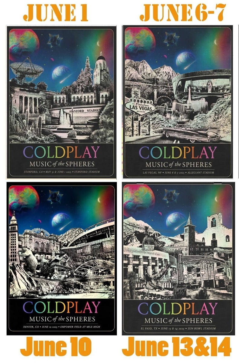 【直筆サイン入り】COLDPLAY 2023年東京ドーム ポスター 直筆サイン入り】COLDPLAY 2023年東京ドーム ポスター