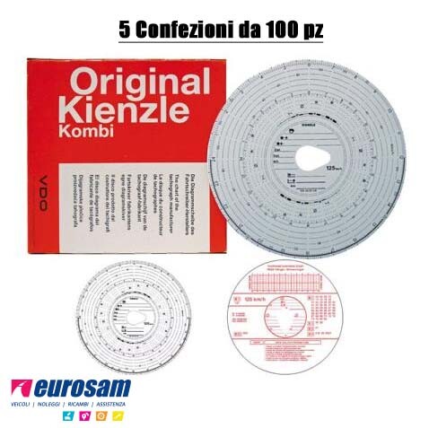 Tachograph Discs 125 KM/H 24-k Kienzle vdo rules Official 5 pack of 100pz |  eBay