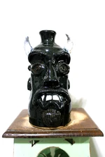 stainley ferguson ( RED DEvil  }  face jug       pottery, folk art  10 ''x7''
