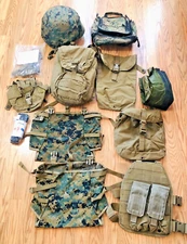 U.S. Military Field Gear Lot Bag Marines Helmet Tourniquet Repair Kit  Pack USMC
