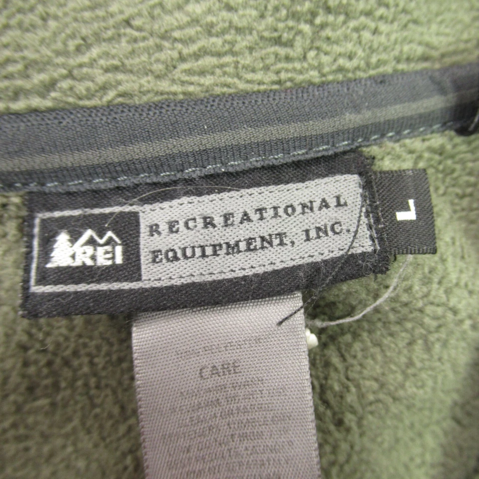 Chaqueta REI para mujer grande manga larga bolsillos con cremallera completa verde ligero Foto 3 de 4