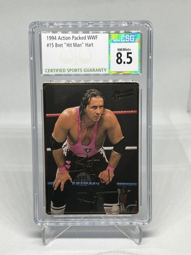 1994 Action Packed WWF Bret 'Hit Man' Hart #15 card