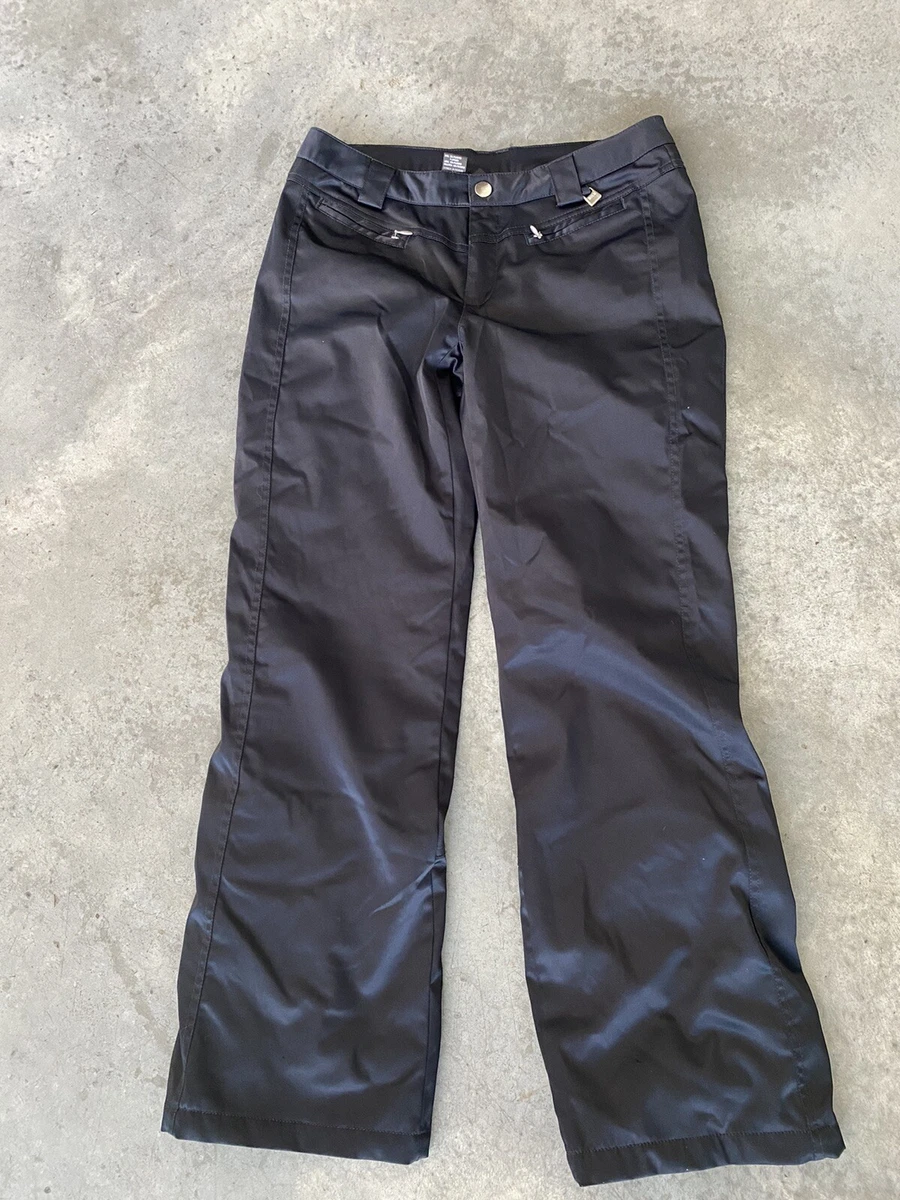 Nils Sportswear Black Shiny Womens Snow Ski Pants Size 6