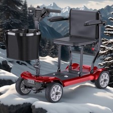 4 Wheel Folding Mobility Scooter Electric Power Wheelchairs Long Range Portable