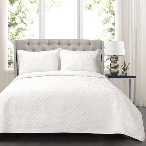 Lush Decor Aster Set Biancheria Da Letto Matrimoniale 5 Pezzi, Piumone Double-Face Floreale, Corallo E Blu Navy
