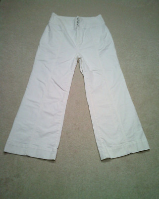 Kate Spade New York Pedal Pusher Pants Womens 29 Ivory Flare