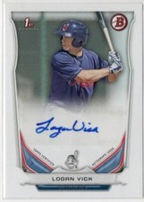 Logan Vick 2014 Bowman Paper Prospect Autograph Card #PA-LV AUTO