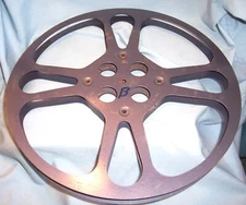 16MM 1600' 13.75" GOLDBERG  Motion Picture FILM Movie Projector BLUE TakeUp Reel