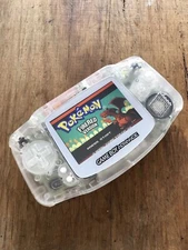 Nintendo Gameboy Advance GBA AGS-101 Clear White Gaming Console BACKLIT IPS