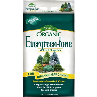 Espoma Organic Evergreen-tone 4-3-4 Tree & Shrub Food, 18lb