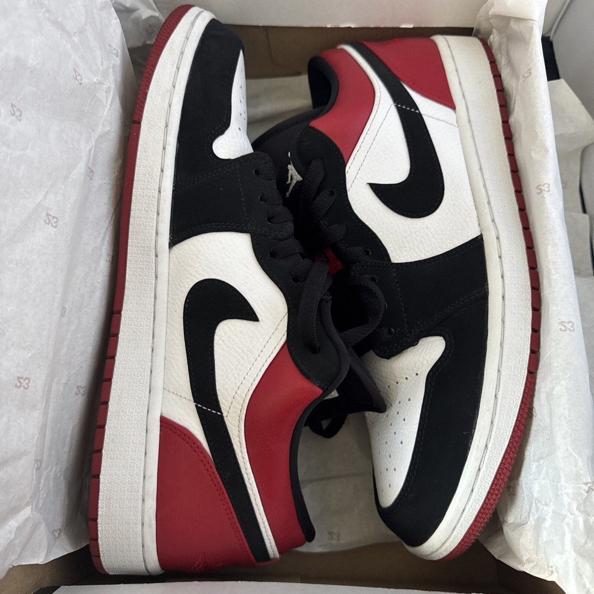 Size 12 Air Jordan Retro OG Low Black Toe 2019