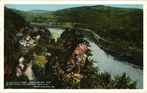 St. Anthony's Nose near Paxinosa Inn on the Delaware Easton PA Postcard ...
