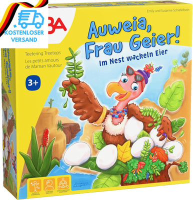 HABA Auweia, Frau Geier!   Geschicklichkeitsspiel Für Kinder   Spannender Nestba