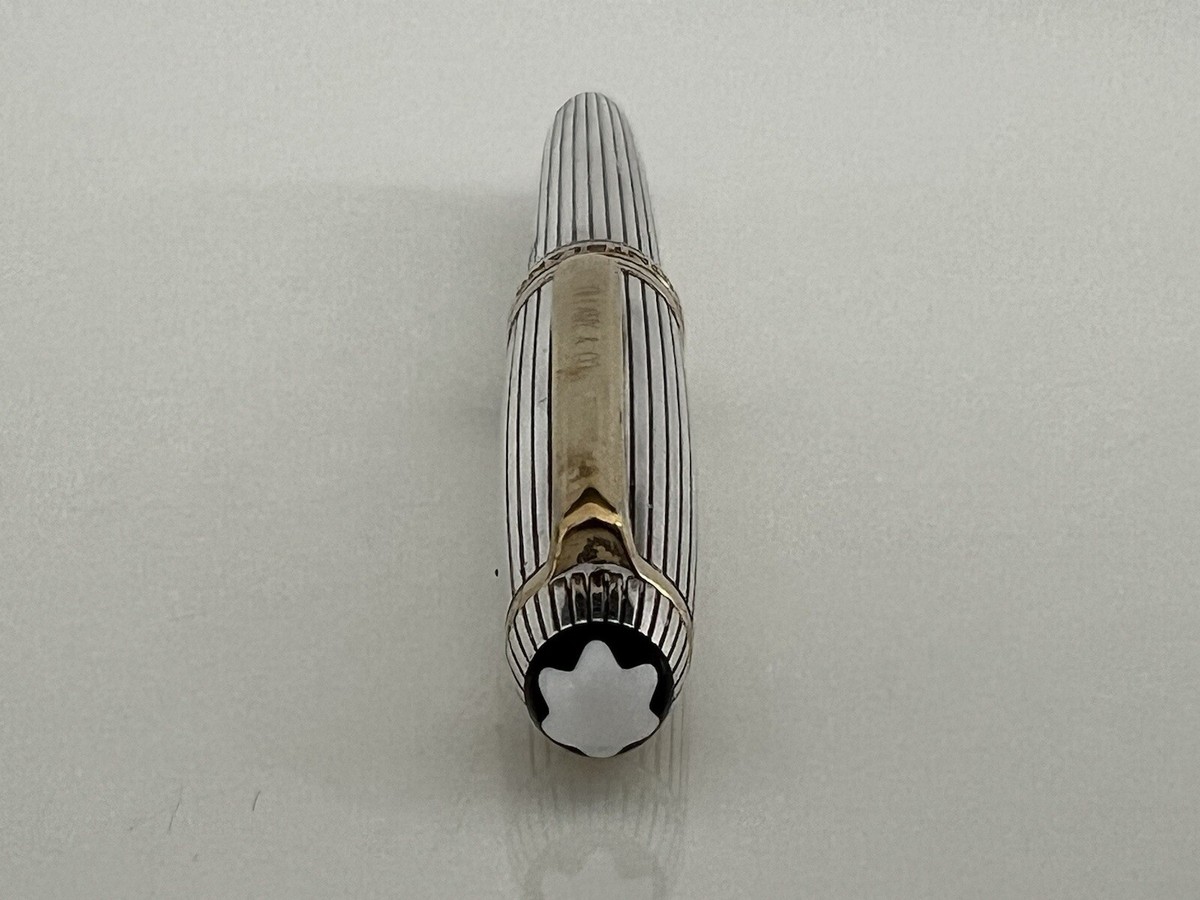 MONTBLANC STERLING SILVER & 18KT GOLD FOUNTAIN PEN | eBay