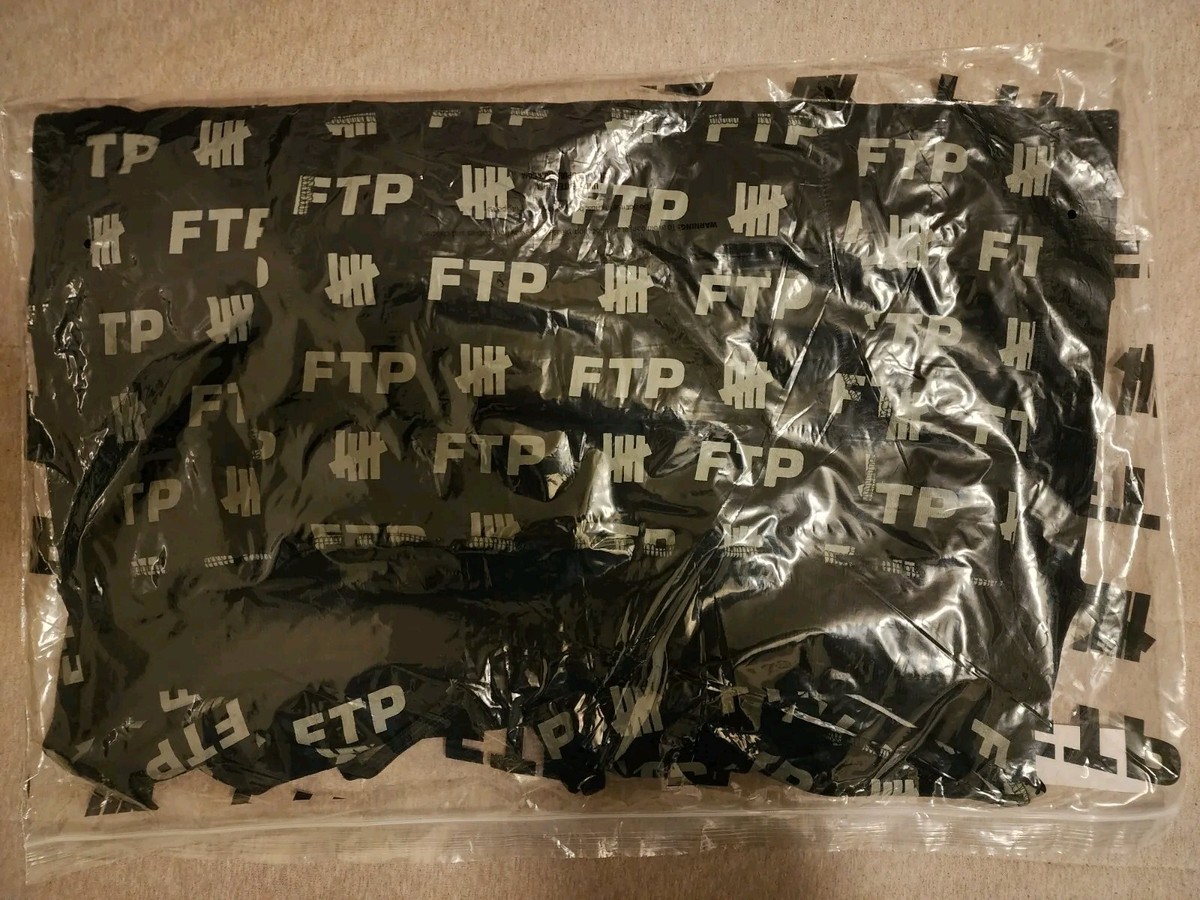 FTP x Undefeated All Over Hoodie Size Medium M Black Brand