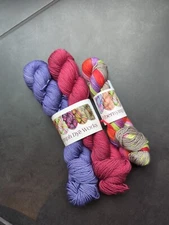 Fibernymph Dye Works Bounce Set Of 3 80% SW Merino 20% Nylon 560 Yds Total 