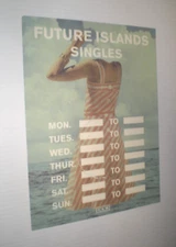 WINDOW DECAL promo by FUTURE ISLANDS singles OPEN SIGN RETAIL band album art 9