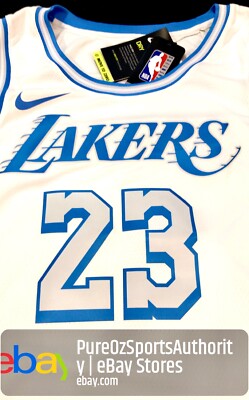 Los Angeles Lakers LeBron James #23 Nike 2021 Swingman Jersey City Edition SMALL