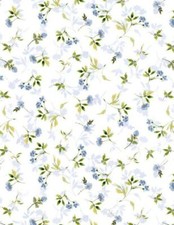 Among The Branches By Wilmington Prints - White Leaf Toss 39759-137