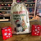 Personalised Dog Santa Sack French Bulldog - Donkey Design
