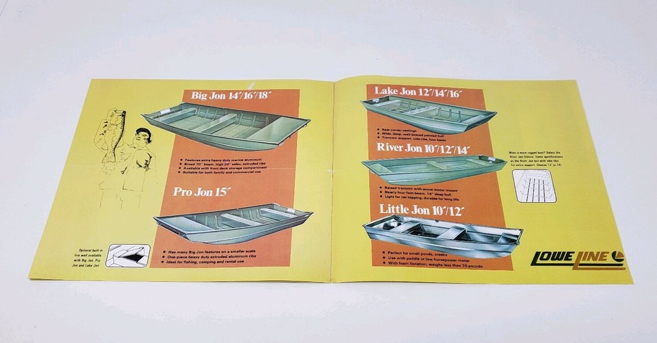 1970s Lowe Line Vintage Boats Catalog / Brochure Lebanon Missouri eBay