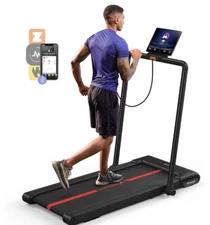 Treadmill - Foldable, 2.5HP, Large Belt, 2 In 1 Smart Under Desk