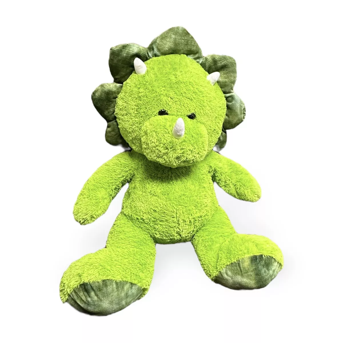 Kellytoy Triceratops Dinosaur Green Plush Stuffed Animal Sitting Toy XL  Huge 44”