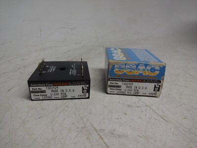 New SSAC Solid State Timing Module TSD1424 1-100 Minute Time Delay 120VAC 1 Amp