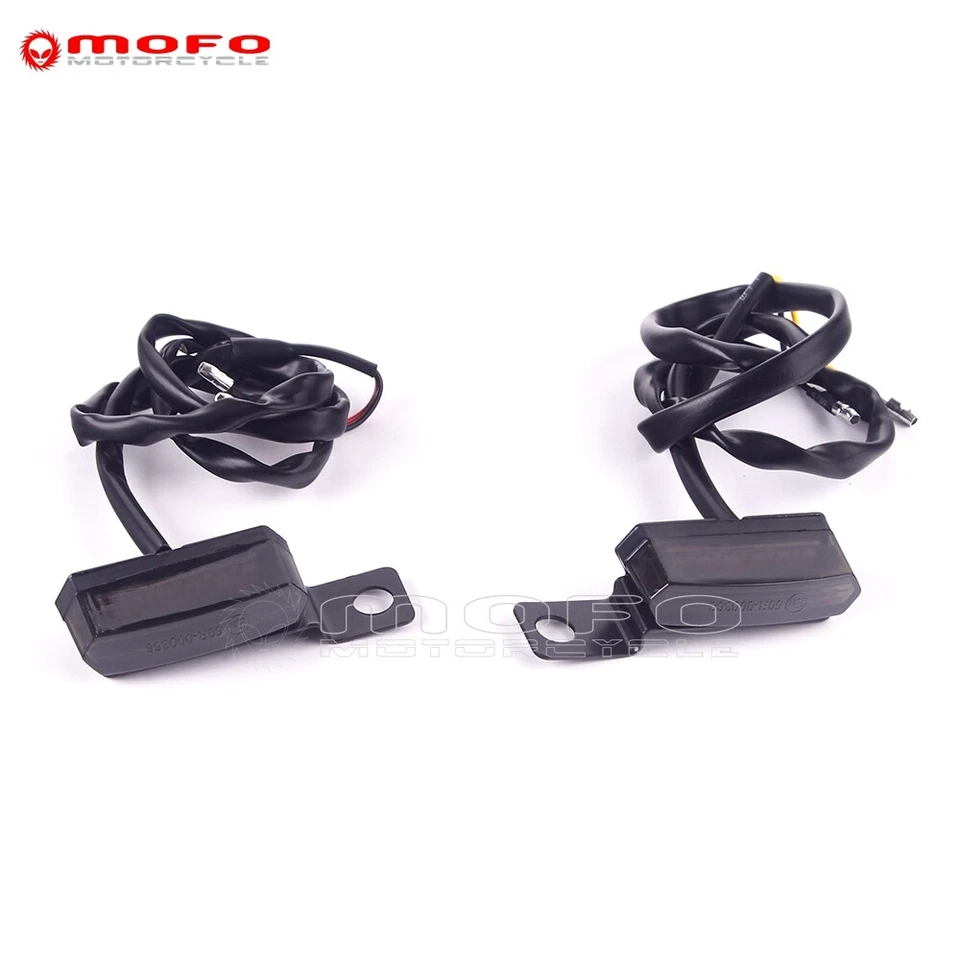 2pcs Mini LED Rear Tail License Plate Lights For Honda Yamaha E24 Turn Signal — 第 4/4 张图片