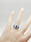 TGI Sterling Silver .70ct Tanzanite, Opal & CZ Ring Size 7 — photo 8