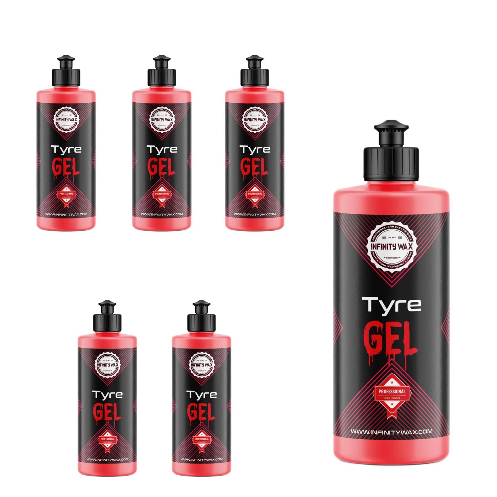 Infinity Wax Strawberry Tyre Gel High Gloss Rubber Dressing 500mL 0.5L ICLTYG500 - Image 3