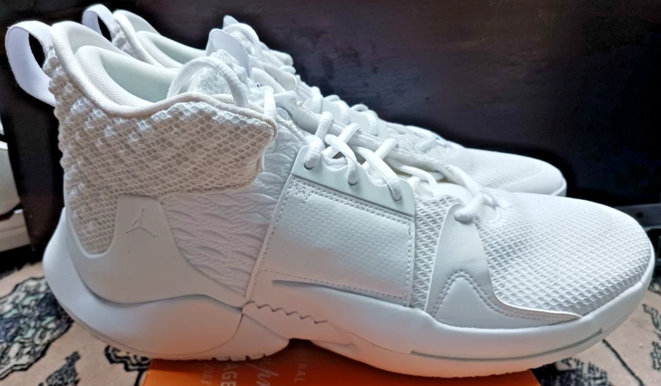 NIKE AIR JORDAN WHY NOT ZER0.2 TRIPLE BLANCO TALLA 14 A06219-101 ¡¡NUEVO ESTADO!!! Foto 4 de 4