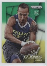 2014 Panini Prizm Neon Green & Yellow Prizm TJ Jones #213 1s8
