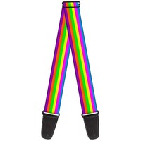 Guitar Strap - Stripes Purple/Orange/Green/Yellow/Pink/Blue (Us Import) Acc Neu