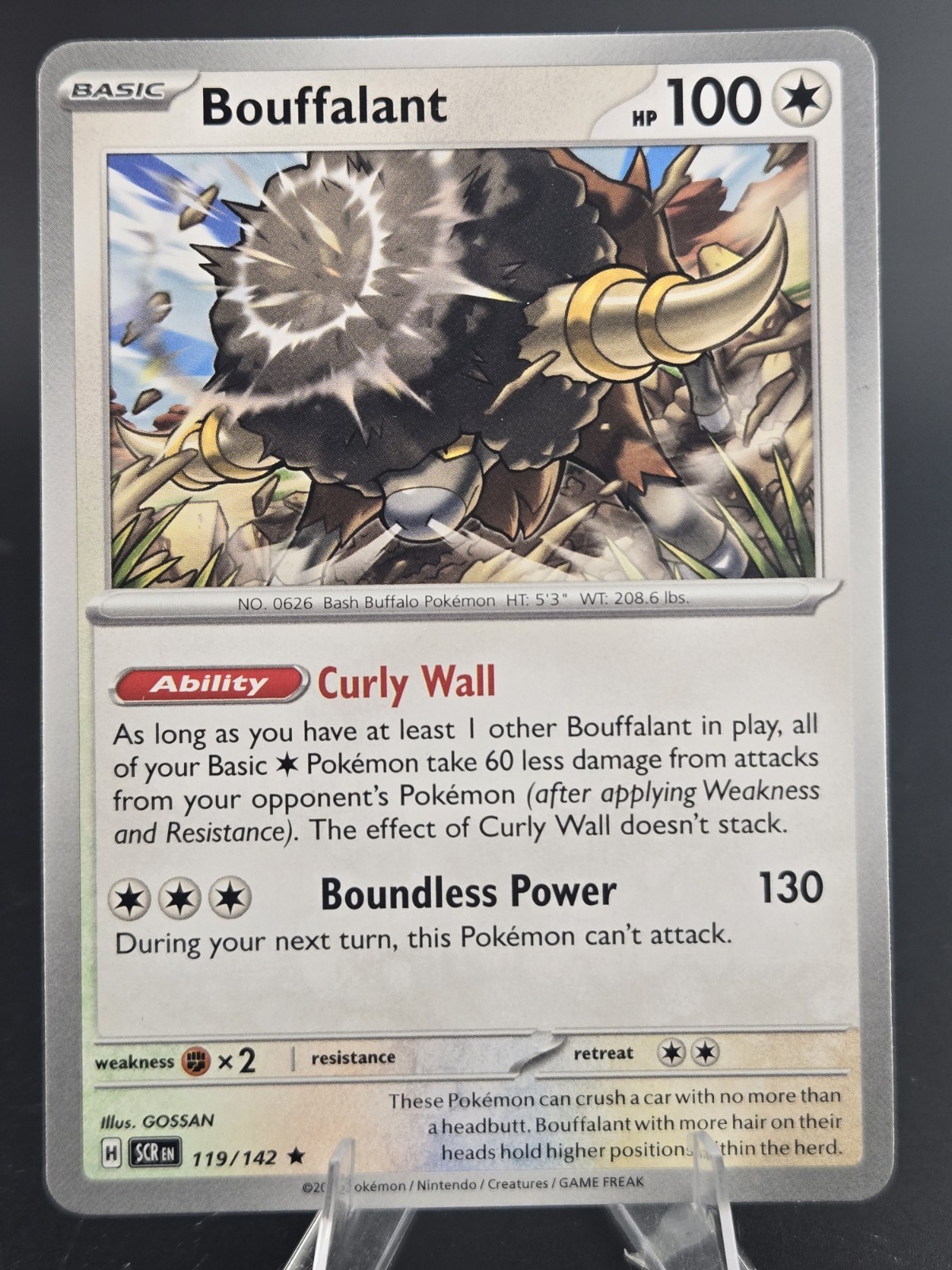 BOUFFALANT - 119/142 Stellar Crown - Pokemon Card - NM
