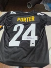 Pittsburgh Steelers Joey Porter Jr #24 Autographed Football Jersey  Signed