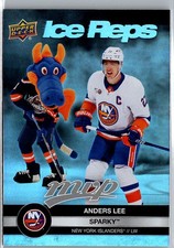 2023-24 Upper Deck MVP Ice Reps Anders Lee / Sparky The Dragon #IR-12