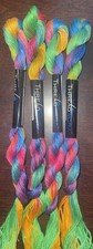 Lot Of 4, 100 Cotton Threadworx Floss Overdyed 20 yd Skein 1154 Thread
