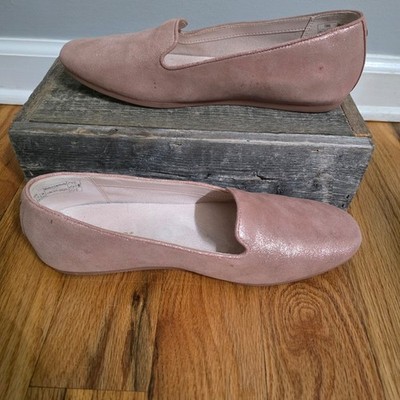 Vionic Coral Shimmer Venetian Loafer Flats Rose Pink 9.5