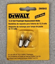 DeWalt 12V Flashlight Replacement Bulbs 2-Pk DW9043 NOS